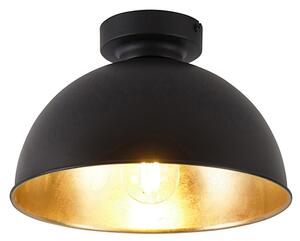 Lampada da soffitto intelligente nera con oro 28 cm con WiFi A60 - Magnax