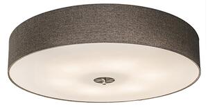Lampada da soffitto intelligente color tortora 70 cm incl. 6 lampadine WiFi A60 - Drum Jute