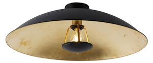 Plafoniera intelligente nera con oro 60 cm incl. Wifi A60 - Emilienne