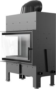Caminetto ad aria FLOKI M sinistro con Termotec nero e chiusura automatica
