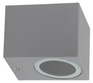Applique Quadrata Monodirezionale IP65 - GU10 Grigio