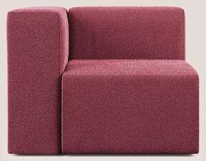 Nettuno modulo angolo/laterale in morbido tessuto bouclè T07 rosso