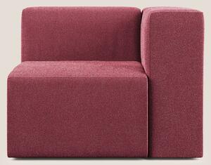 Nettuno modulo angolo/laterale in morbido tessuto bouclè T07 rosso