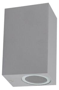 Applique Rettangolare Bidirezionale IP65 - GU10 Grigio