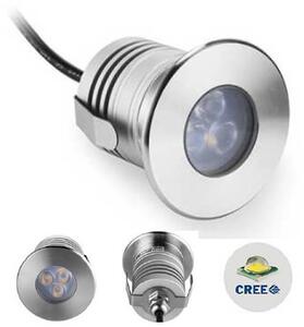 Faretto LED 3W IP68 per Piscine e Fontane Tondo Professional Colore Bianco Naturale 4.000K