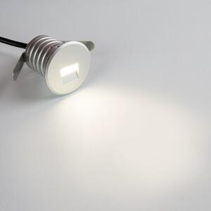 Faretto LED Acciaio 1W IP67 Professional - per Gradini Colore Bianco Caldo 2.700K