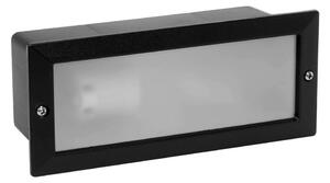 Segnapasso da Incasso IP44 Nero con Base E27