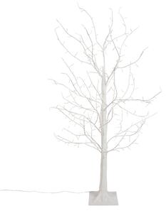 Albero di Natale luminoso da terra bianco 120 cm con LED e timer IP44 - Ki