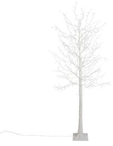 Albero di Natale luminoso da terra bianco 180 cm con LED e timer IP44 - Ki