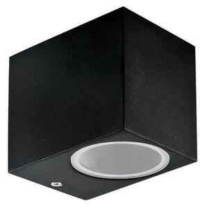 Applique Quadrata Monodirezionale IP65 - GU10 Nera