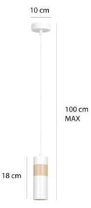 Lampadario a sospensione AKARI 1 WHITE