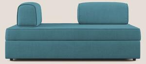 Liberty divano con pouf estraibile e schienali movibili in tessuto mor