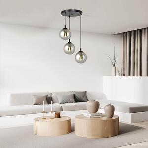Lampadario a sospensione COSMO 3 BLACK GRAFIT PREMIUM