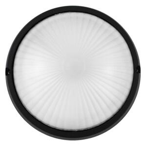 Plafoniera E27 IP54 Nera Ø258mm