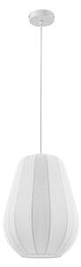 Lampada a sospensione Helin Lindby, dimmerabile, Bianco / Opale, Soggiorno / Sala da pranzo, Tessuto / Stoffa / Seta, Moderno, Lampada a sospensione