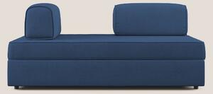Liberty divano con pouf estraibile e schienali movibili in tessuto mor