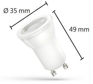 Faretto LED MR11 Ø35mm 4W - base GU10 Colore Bianco Caldo 3.000K