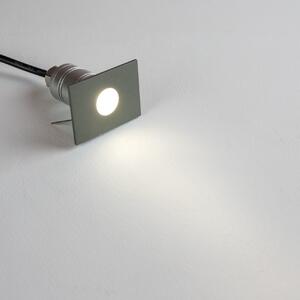 Faretto LED Rettangolare Mini 1W IP67 - PROFESSIONAL Colore Bianco Naturale 4.000K