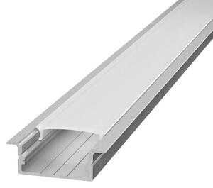 Profilo Incasso per Doppia Striscia LED 1m e 2m Variante Lunghezza Profilo 1 metro