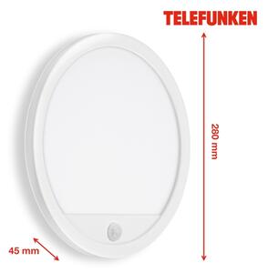 Telefunken 313706TF-LED Applique da esterno con sensore LED/15W/230V IP44