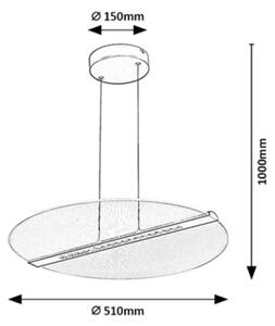 Rabalux 72483 - Lampadario LED a sospensione su cavo NORAEL LED/24W/230V 3000K