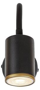 Rabalux 73111 - Faretto da parete NOLIE 1x GU10/15W/230V nero