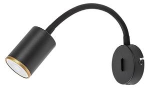 Rabalux 73111 - Faretto da parete NOLIE 1x GU10/15W/230V nero