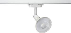 Faro E27 per binario monofase - Bianco - Orientabile Colore Bianco