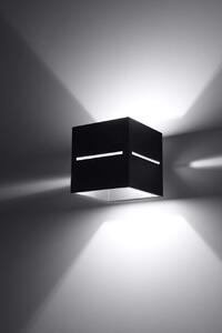 Applique da Parete in Alluminio LOBO G9 Nera Bidirezionale da interno