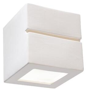 Applique da Parete in Gesso Pitturabile LEO LINE E27 da interno