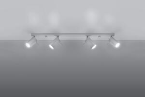 Plafoniera da soffitto in Acciaio 4xGU10 RING 4L Bianca Orientabile