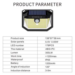 Immax 08486L - Applique a LED solare con sensore LED/4W/5,5V IP65
