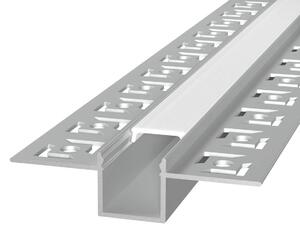 Profilo da incasso per Cartongesso Slim in Alluminio per striscia LED Variante Lunghezza 1 Metro