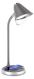 Immax 08972L - Lampada da tavolo LED dimmerabile FINCH LED/9W/12/230V grigio/cromo
