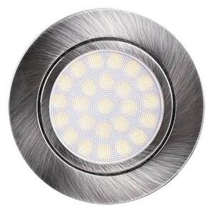 Faro da incasso LED 220V 4W IP44 foro ø56mm - 60mm Satinato Colore Bianco Naturale 4.200K