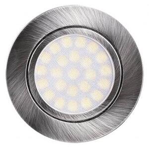 Faro da incasso LED 220V 4W IP44 foro ø56mm - 60mm Satinato Colore Bianco Naturale 4.200K