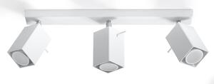 Plafoniera da Soffitto in Acciaio 3xGU10 MERIDA 3 Bianca Orientabile