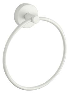 Portasalviette design ad anello in acciaio inox bianco opaco | MIRA-B - KAMALU