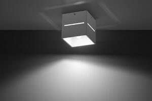 Plafoniera Quadrata da Soffitto in Alluminio LOBO G9 Bianca da interno