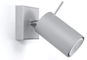 Applique in Acciaio Orientabile da Parete RING GU10 Grigia da interno