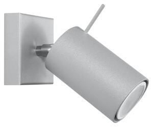 Applique in Acciaio Orientabile da Parete RING GU10 Grigia da interno