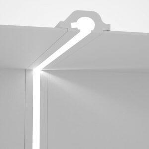 Cornice da Incasso a luce Indiretta per Striscia LED Pitturabile - 115m Variante Lunghezza 115 Metri