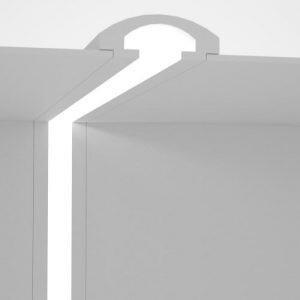 Cornice da Incasso a luce Indiretta per Strisce LED Pitturabile - 115m Variante Lunghezza 115 Metri