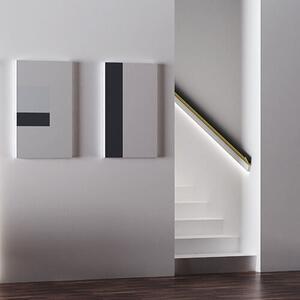 Cornice Pitturabile per Illuminazione Segnapasso per Strisce LED - 2m Variante Lunghezza 2 Metri
