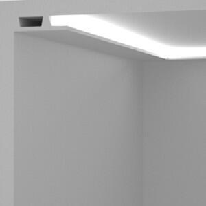 Cornice Pitturabile Piana da parete o soffitto per Strisce LED - 2m Variante Lunghezza 2 Metri