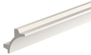 Cornice Pitturabile Doppio taglio di luce Angolare per Strisce LED - 2m Variante Lunghezza 2 Metri