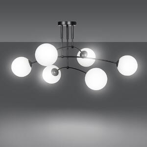 Lampadario a sospensione PREGOS 6 BLACK