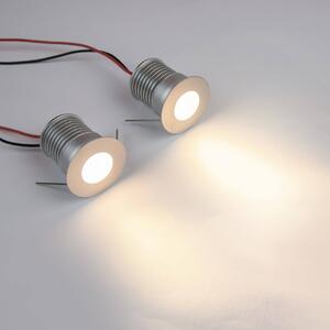 Kit 2 faretti Segnapasso 3W IP44 Colore Bianco Naturale 4.000K