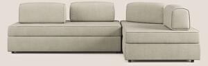 Liberty divano angolare con pouf estraibile e schienali movibili in te