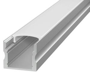 Profilo Alto 1m e 2m per striscia LED Alluminio Quadrato Variante Lunghezza Profilo 1 metro
